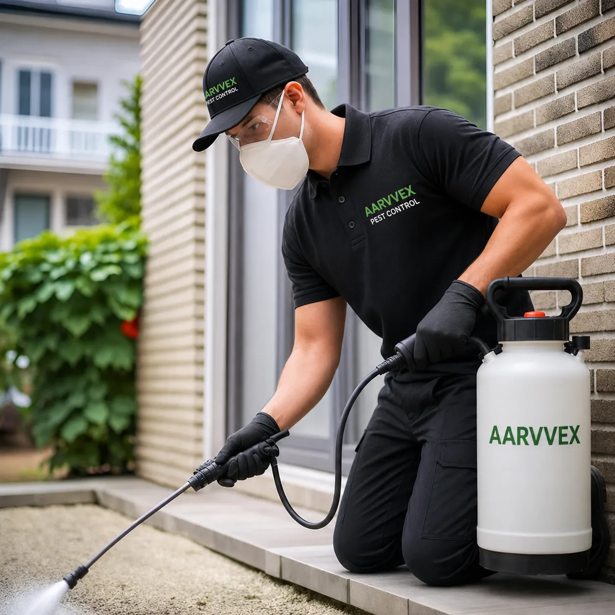 Professional pest control technician