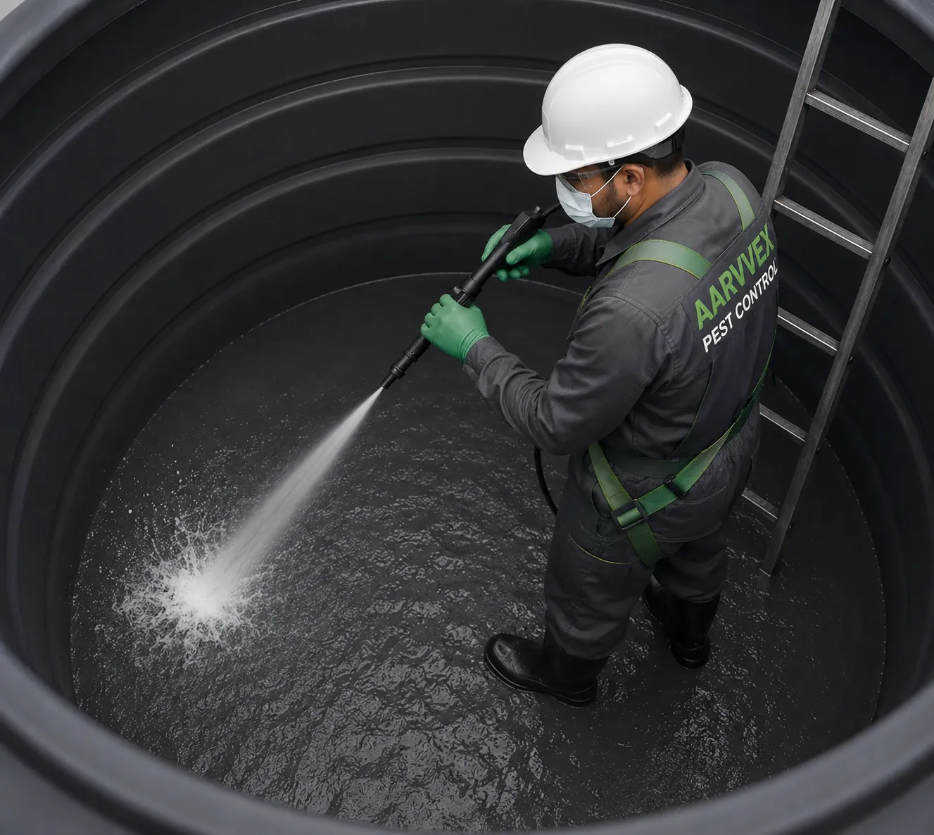 Professional water tank cleaning service